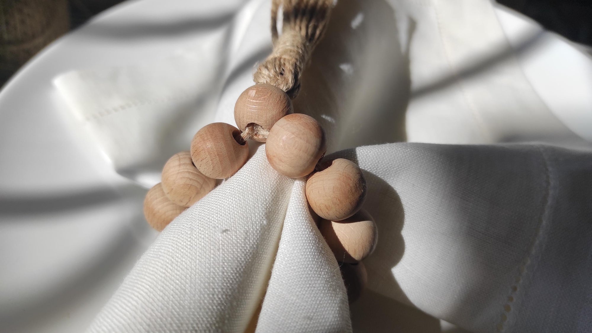 Wooden Napkin Ring, Wooden Beaded Napkin Rings, Wooden Rustic Beaded Napkin Ring, Wood Wedding Napkin Ring, Bohemian Wooden Bead Napkin Ring