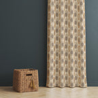 Retro Geometric Abstract Style Curtain, Mid Century Curtain Panels, Retro Polka Dot Panel Curtains, Mcm Curtain, Mod Drapes
