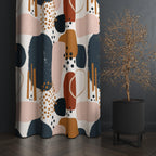 Modern Abstract Window Curtains, Abstract Blackout Curtain Panel, Abstract Grommet Curtain, Modern Abstract Drapes, Abstract Curtains
