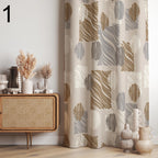 Retro Geometric Curtains, Mid Century Modern Curtain Panels, Beige Modern Art Deco Style Curtain,  Retro 70s Curtains, Mcm Curtain Panels