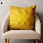 Retro Geometric Pillow Covers, Yellow and Beige Throw Pillows, Mid-Century Modern Circle Cushion Cover, 70's 80's 90's Pop Art Pillowcases