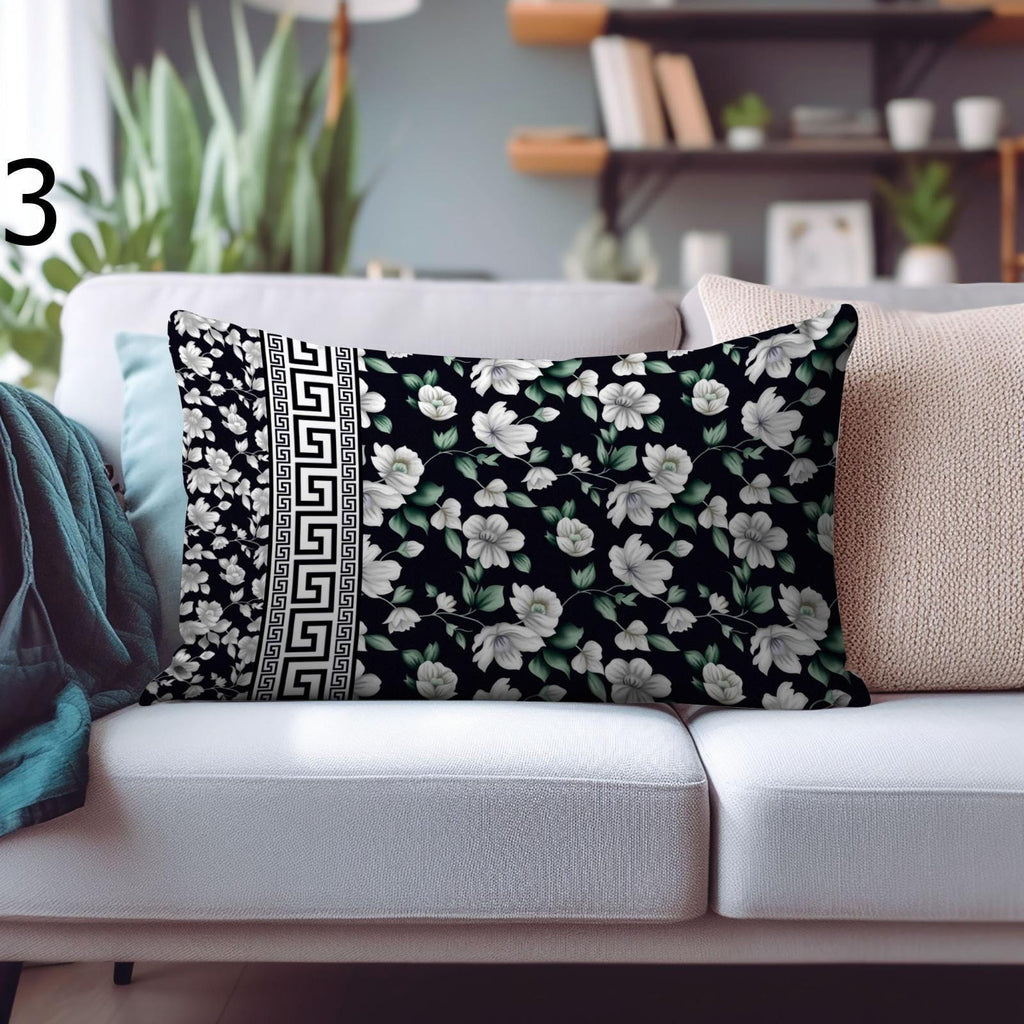 Floral Throw Pillow Cover, Flower Rectangle Pillowcase, Floral Pillowcase, Wildflowers Cushion Cover, Farmhouse Floral Pillow Cover