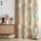 Retro Boho Curtains, Mid Century Style Curtain, 70s Retro Window Curtains, Geometric Abstract Curtains, Mid Century Abstract Printed Curtain