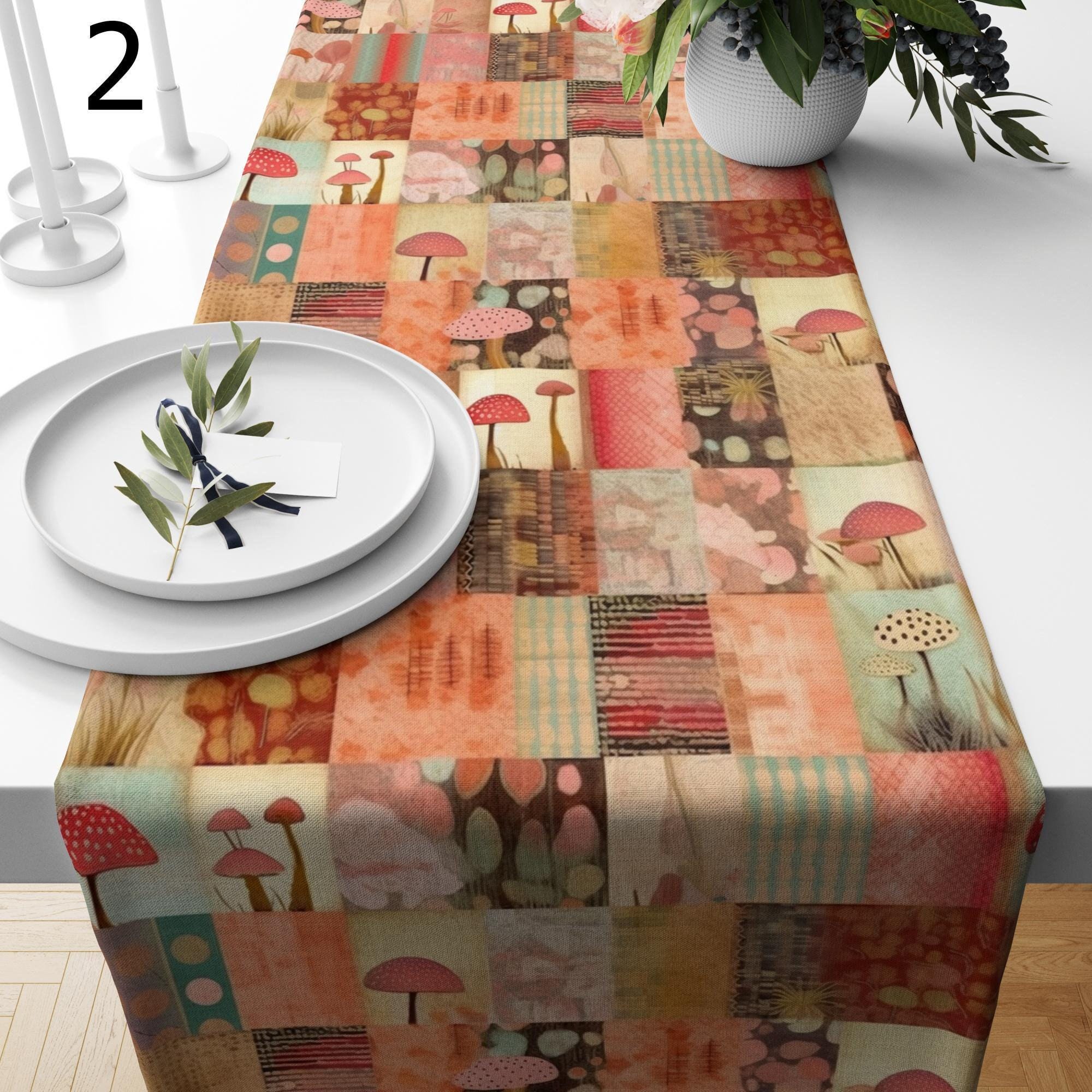 Thanksgiving Pumpkin Table Runner, Thanksgiving Table Runner, Fall Table Runner, Autumn Leaves Table Runner, Fall Orange Leaf Table Runners