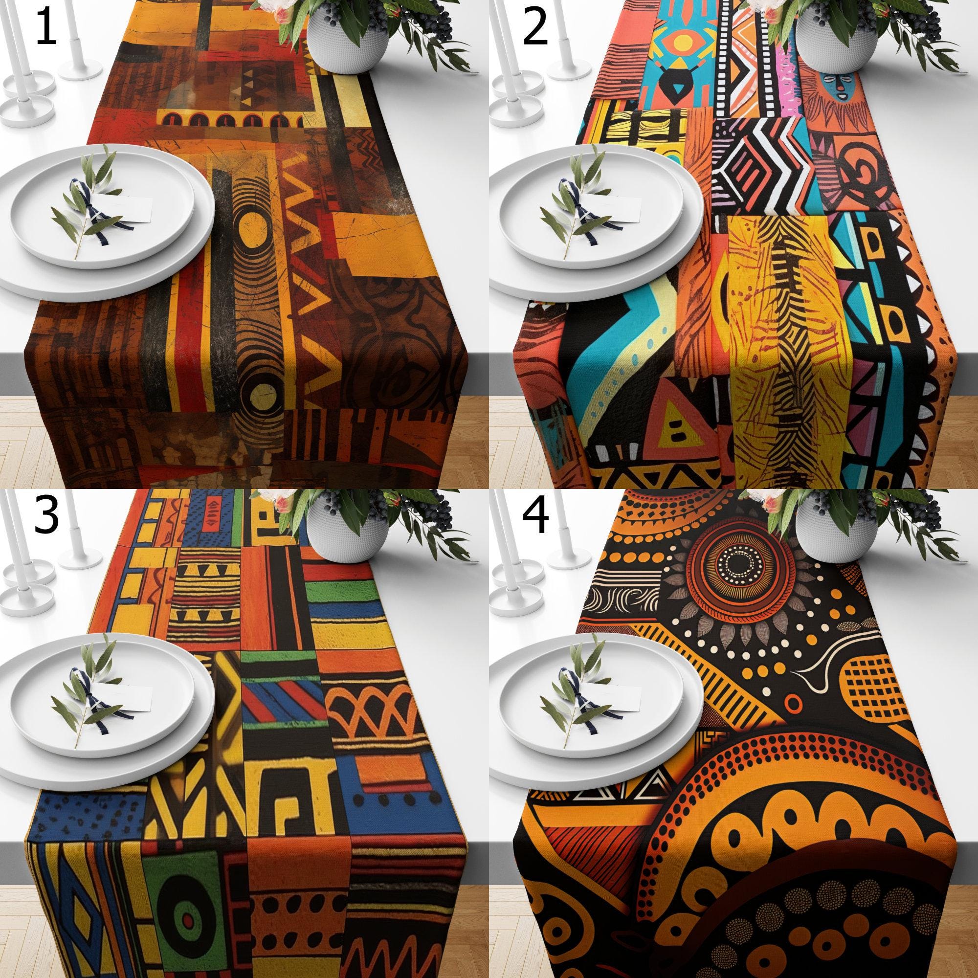African Mucloth Table Runner, Ethnic Geometric Table Runner, Mudcloth African Table Runner, African Tribal Table Decor, Ethnic Table Decor