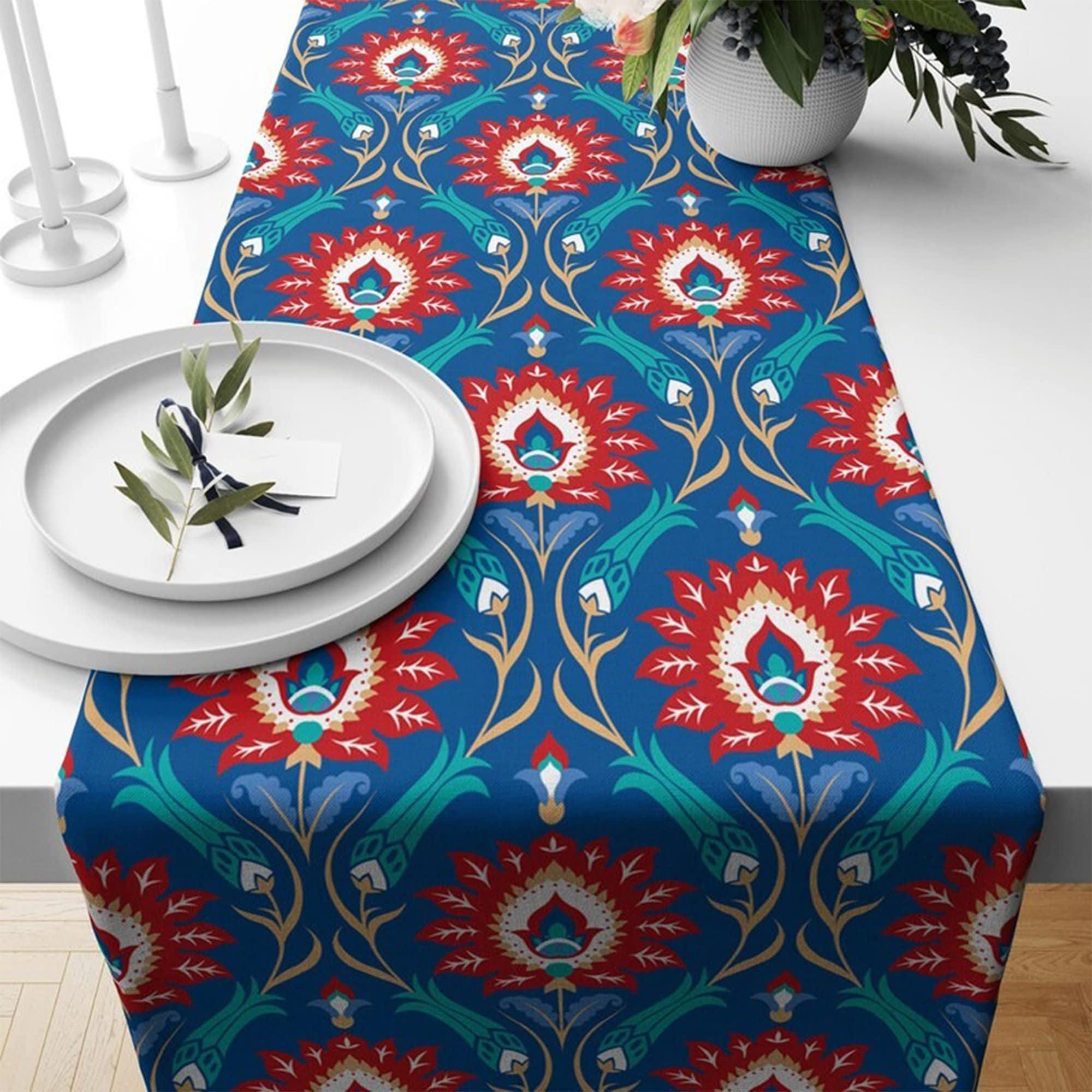Tulip Table Runner, Turkish Oriental Table Runner, Oriental Table Runner, Tulip Runner, Turkish Tulip Table Runner, Turkish Style Runners