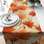 Thanksgiving Table Runner, Autumn Leaves Table Runner, Fall Table Decor, Autumn Gift, Thanksgiving Party Tablecloth, Fall Table Runner