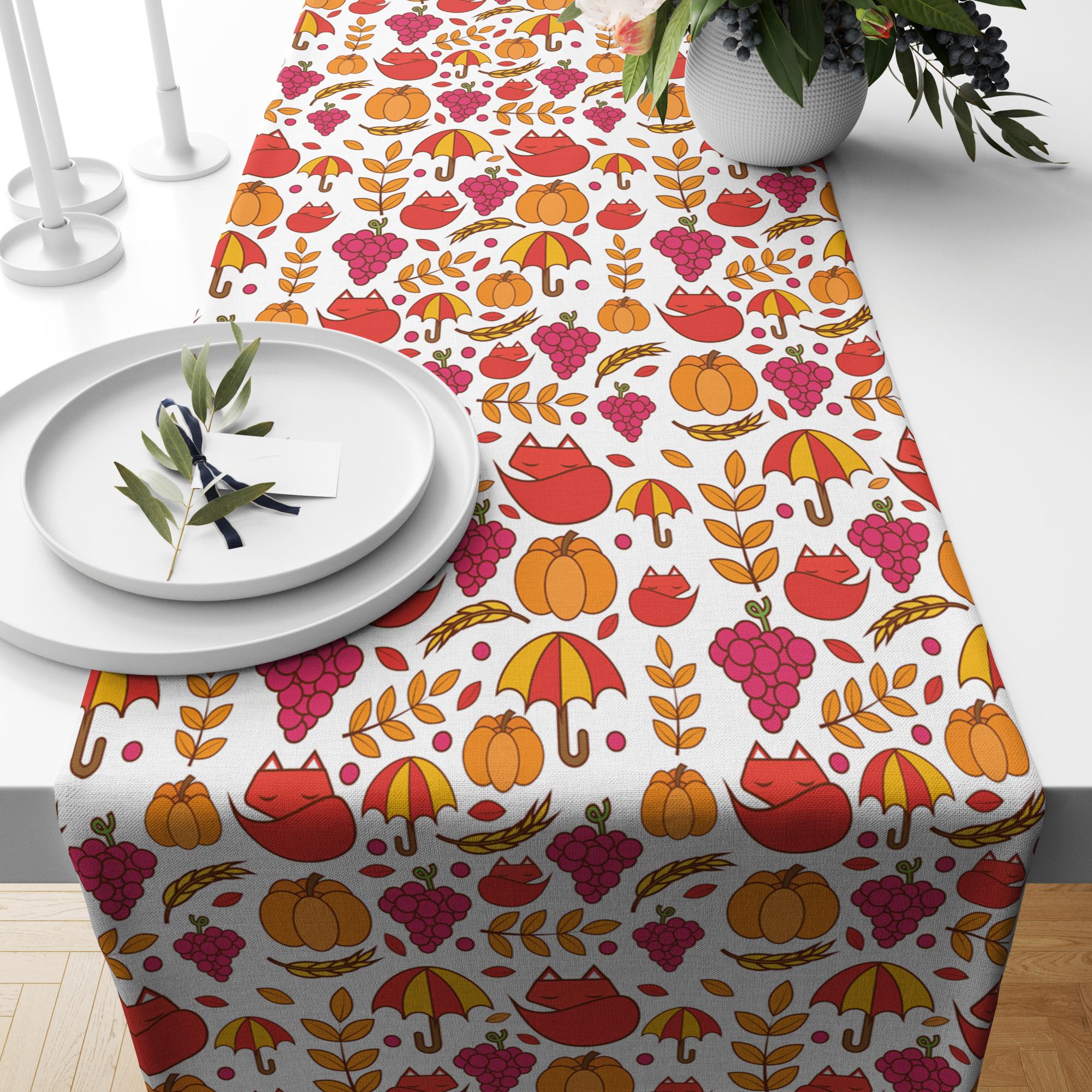 Autumn Leaf Table Runner, Fall Leaves Table Runner, Autumn Table Decor,  Thanksgiving Table Cloth, Thanksgiving Table Runners