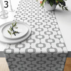 Mid Century Modern Table Runner, 70s Retro Table Runner, Geometric Retro Table Runner, 80s Retro Party Table Decor, 60s Table Decor Runner