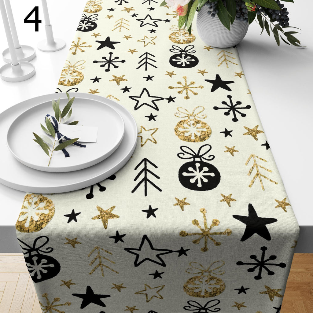 Xmas Winter Table Runner, Christmas Snowflake Table Runner, Xmas Table Runners, Merry Christmas Table Runner, Christmas Table Runner