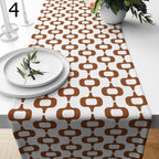 Mid Century Modern Table Runner, 70s Retro Table Runner, Geometric Retro Table Runner, 80s Retro Party Table Decor, 60s Table Decor Runner