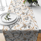 Autumn Cute Animals Table Runner, Thanksgiving Fall Table Decor, Autumn  Mushroom Table Runner, Fall Table Decor, Thanksgiving Home Gift
