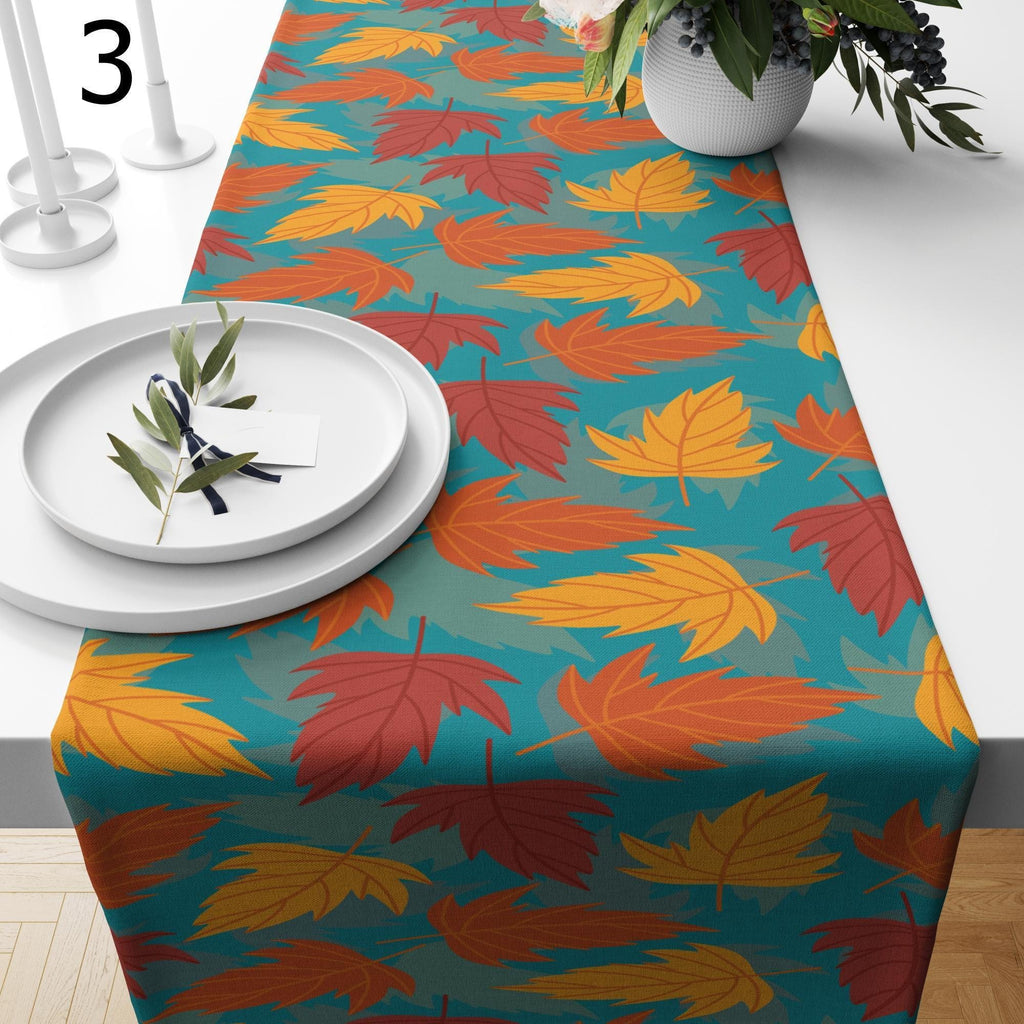 Fall Leaves Table Runners, Autumn Leaf Table Runner, Thanksgiving Party Table Runners, Thanksgiving Table Decor, Fall Leaves Table Cover