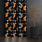 Retro Bauhaus Curtains, Mid Century Modern Curtain Panels, 70s Retro Window Curtain, MCM Style Living Room Curtain, 80s Bauhaus Curtains