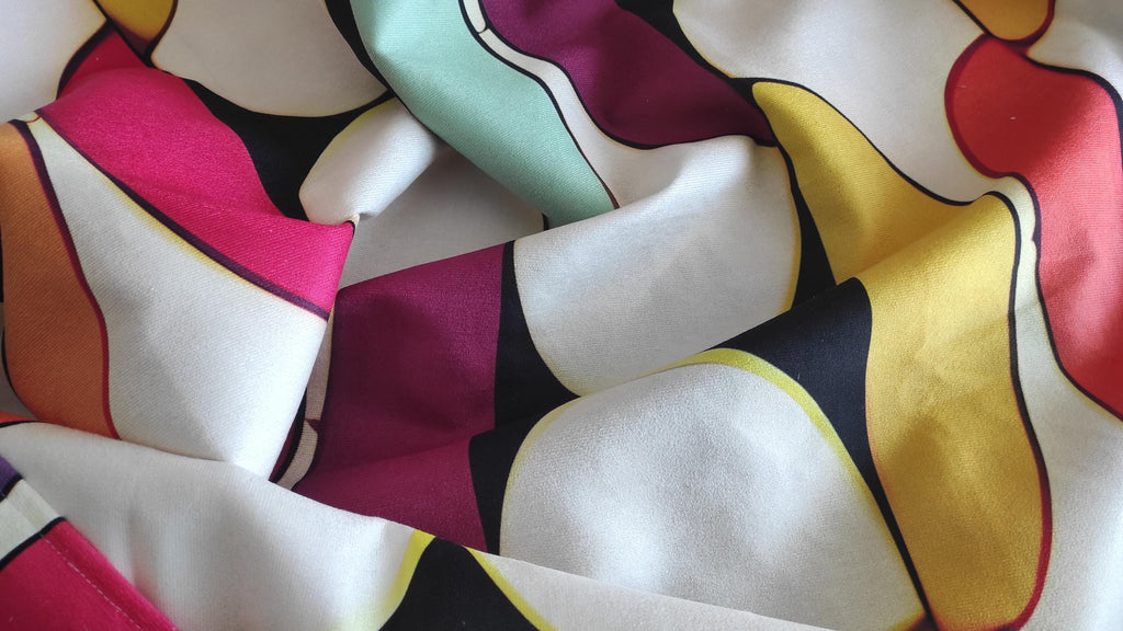 Mid Century Modern Curtain Panels, Retro Bauhaus Curtains, Mcm Curtain, Vintage Retro Style Living Room Curtain, Mod Curtains, 70s Drapes