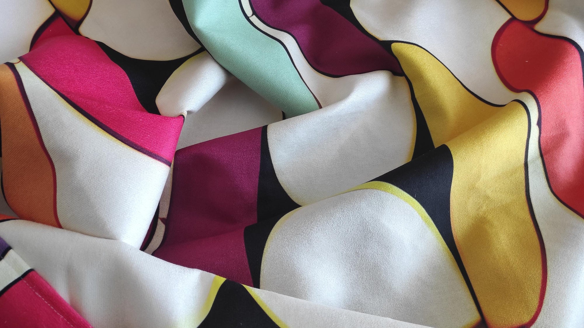 Modern Abstract Curtain Panels, Boho Geometric Drapes, Mid Century Art Curtains, Minimalist Fabric Curtains