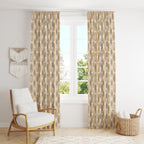 Retro Geometric Abstract Style Curtain, Mid Century Curtain Panels, Retro Polka Dot Panel Curtains, Mcm Curtain, Mod Drapes