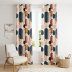 Modern Abstract Window Curtains, Abstract Blackout Curtain Panel, Abstract Grommet Curtain, Modern Abstract Drapes, Abstract Curtains
