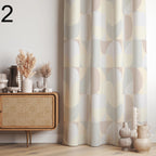 Retro Geometric Curtains, Mid Century Modern Curtain Panels, Beige Modern Art Deco Style Curtain,  Retro 70s Curtains, Mcm Curtain Panels