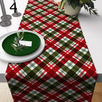 Christmas Table Runner, Holiday Table Runner, Xmas Table Runner, Merry Christmas Red Green Table Runner, Christmas Table Cloth