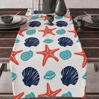 Ocean Starfish Table Runner, Dolphin Fish Table Runner, Nautical Sea Horse Table Runner, Yatch Table Decor, Beach House Decor
