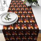 Thanksgiving Table Runners, Autumn Leaf Table Runner, Fall Leaves Table Runner, Autumn Table Decor, Orange Thanksgiving Table Cloth