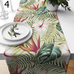 Tropical Leaf Table Runner, Exotic Plant Leaf Table Runenrs, Botanical Table Runner, Tropic Floral Table Runners, Monstera Leaf Table Runner
