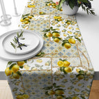 Lemon Table Runner, Yellow Lemon Table Runner, Kitchen Table, Decorative Table Runner, Kitchen Dining Table Runner, Yellow Runner