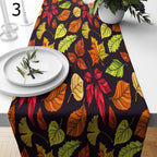 Thanksgiving Table Runner, Autumn Leaves Table Runner, Fall Table Decor, Autumn Gift, Thanksgiving Party Tablecloth, Fall Table Runner