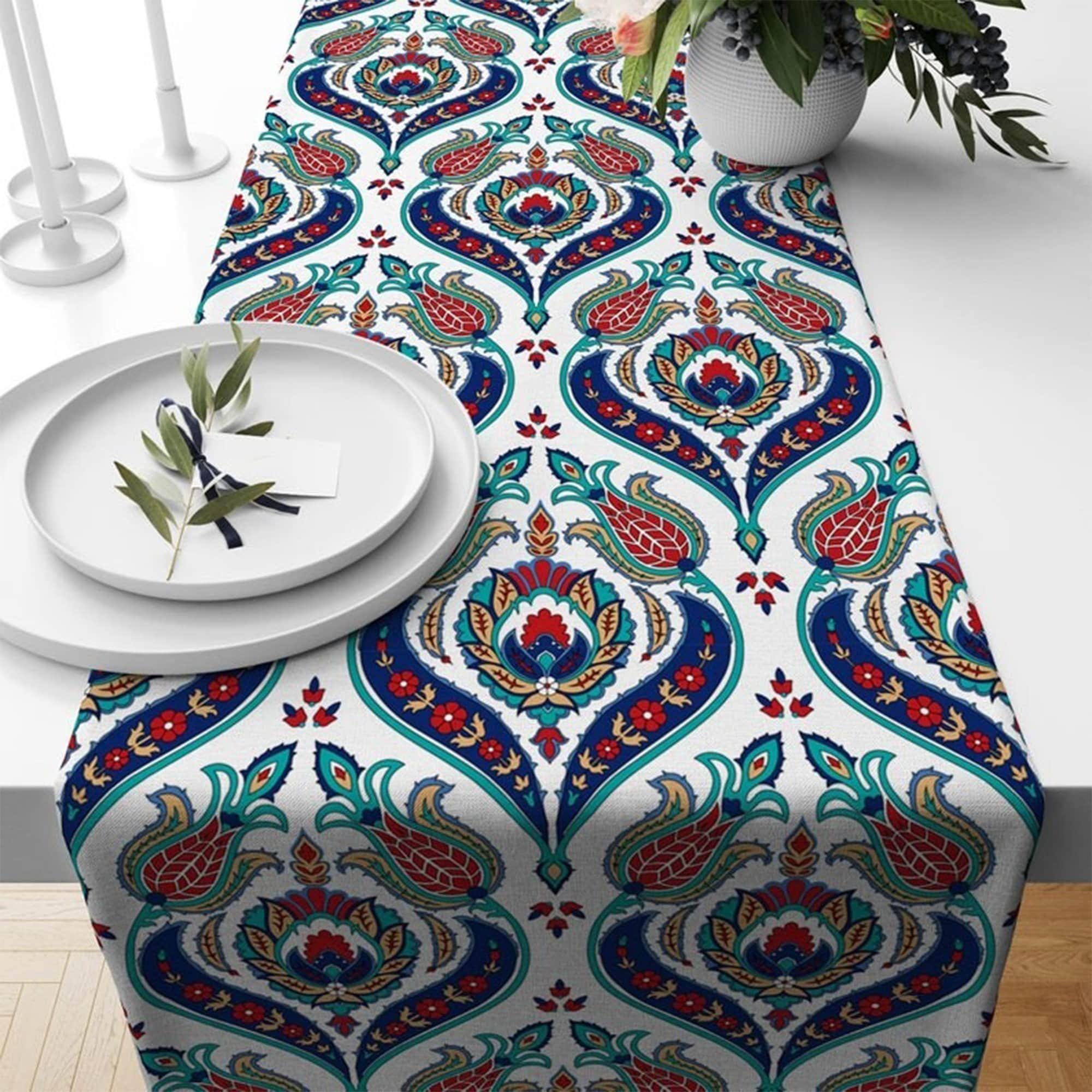 Tulip Table Runner, Turkish Oriental Table Runner, Oriental Table Runner, Tulip Runner, Turkish Tulip Table Runner, Turkish Style Runners