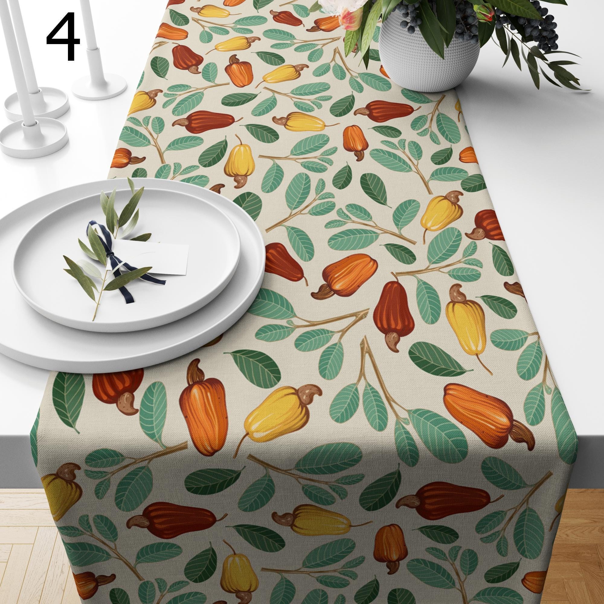 Autumn Table Runner, Fall Leaf Table Runner, Thankgiving Table Runner, Thanksgiving Table Decor, Autumn Dry Leaves Tablecloth