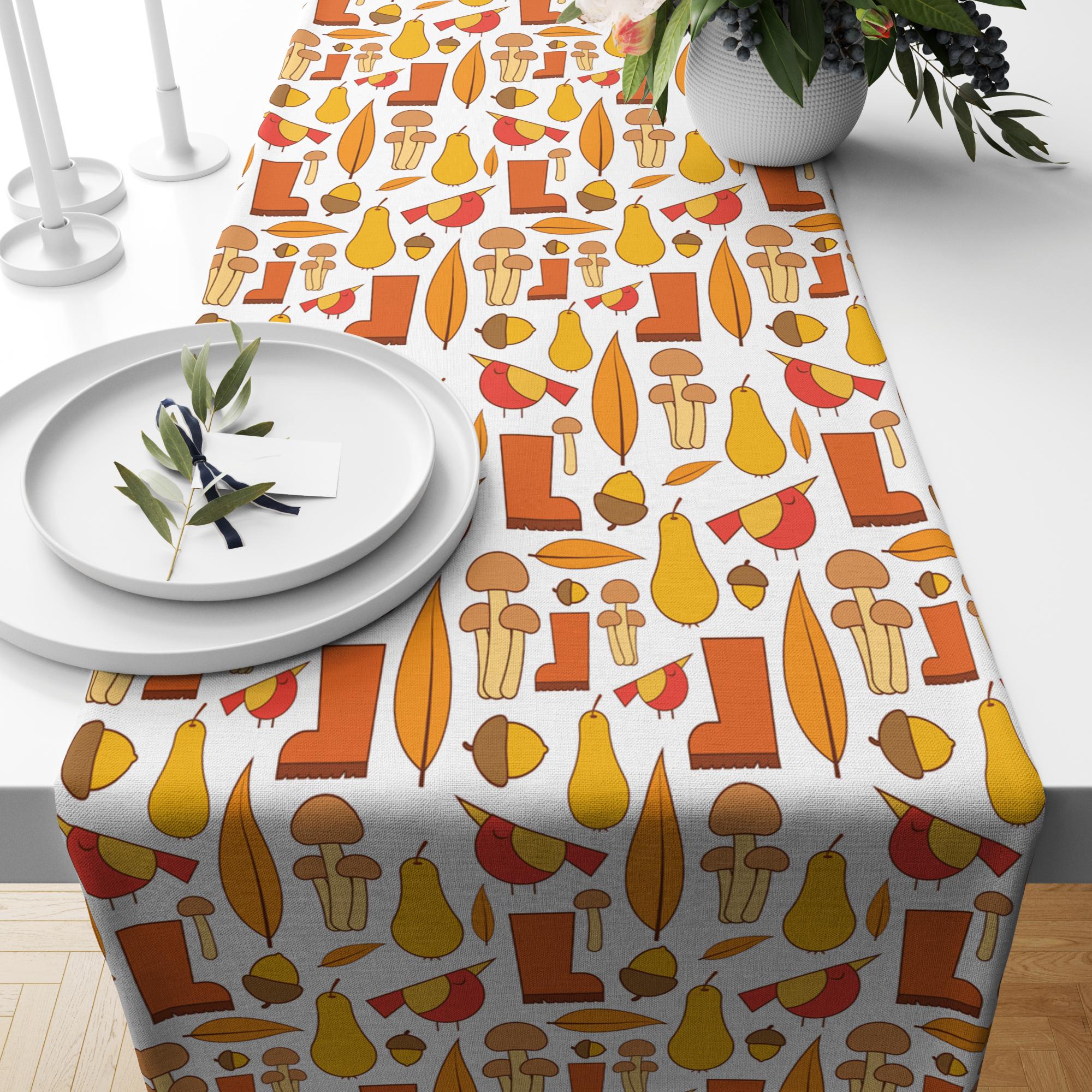 Autumn Leaf Table Runner, Fall Leaves Table Runner, Autumn Table Decor,  Thanksgiving Table Cloth, Thanksgiving Table Runners