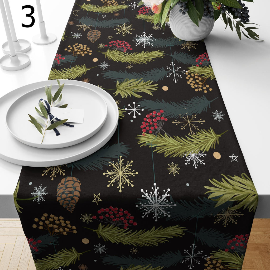 Xmas Winter Table Runner, Christmas Snowflake Table Runner, Xmas Table Runners, Merry Christmas Table Runner, Christmas Table Runner