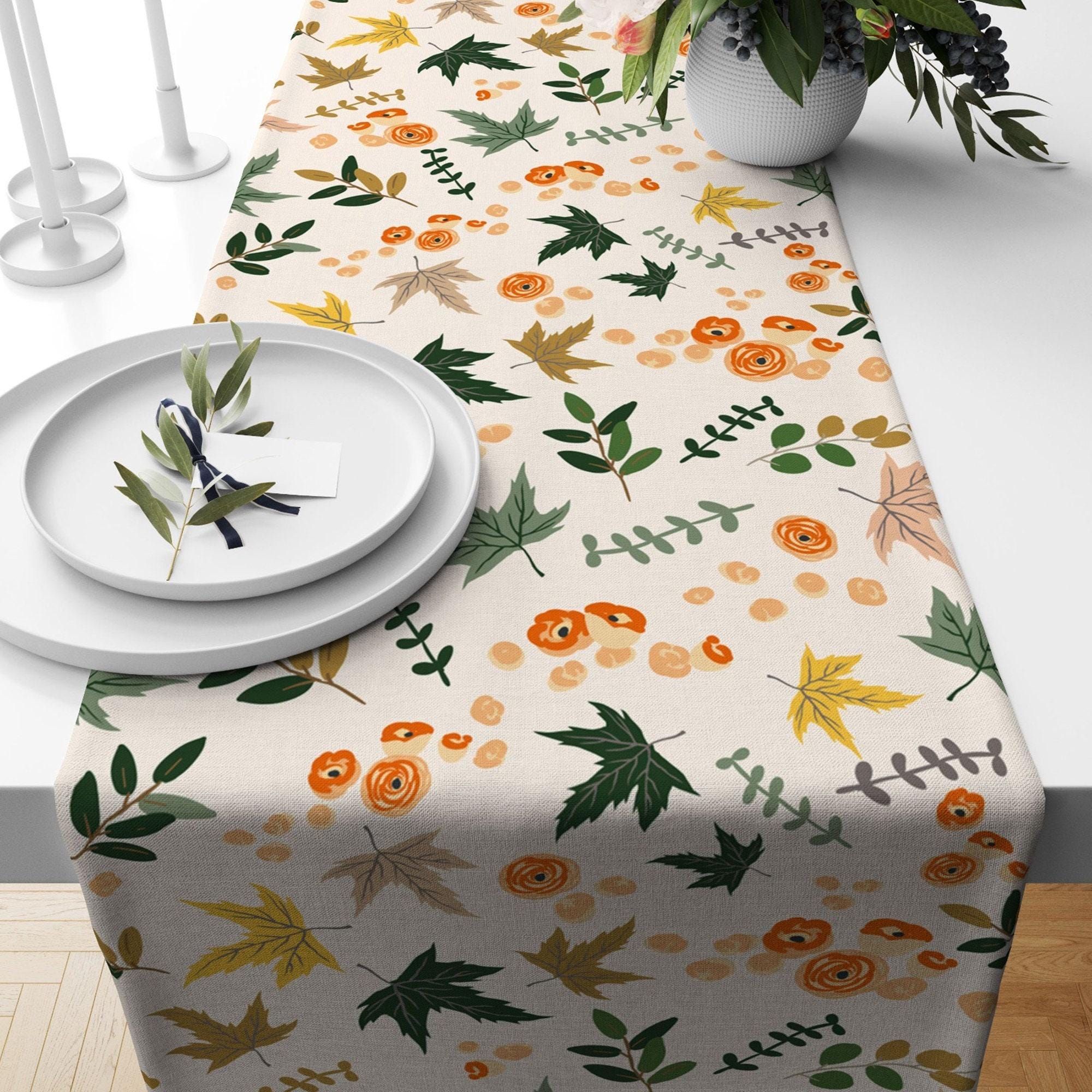Autumn Table Runner, Fall Table Runner, Fall Home Decor, Thanksgiving Table Runner, Halloween Runner, Fall Kitchen Decor, Thanksgiving Gift