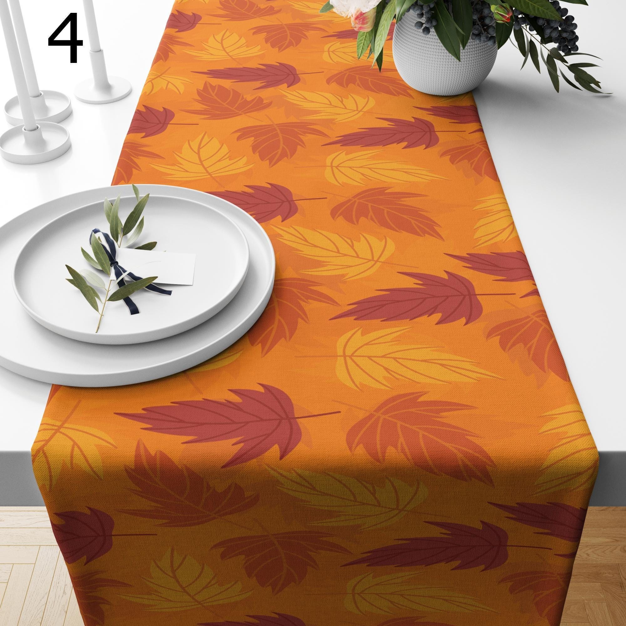 Autumn Dry Leaf Table Runner, Fall Leaves Table Runner, Thanksgiving Table Runner, Fall Thanksgiving Home Decor, Fall Home Decor Runner