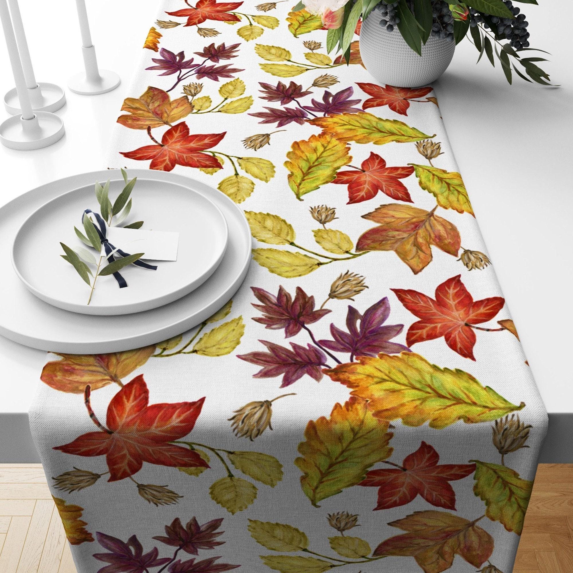 Autumn Table Runner, Fall Table Runner, Fall Home Decor, Thanksgiving Table Runner, Halloween Runner, Fall Kitchen Decor, Thanksgiving Gift