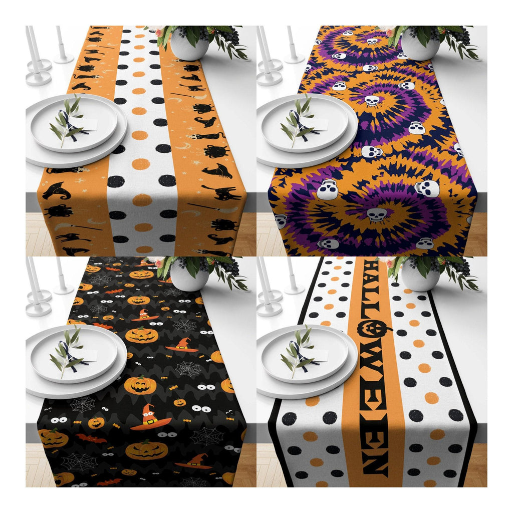 Halloween Runner, Halloween Table Runner, Halloween Decor, Pumpkin Runner, Halloween Gift, Halloween Party