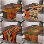 Ethnic Table Runner, African Geometric Tribal Table Runner, Aztec Table Runners, Terracotta Southwestern Table Runners