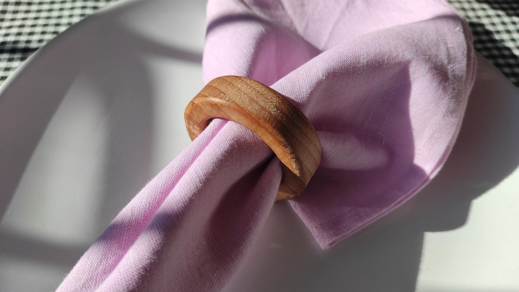 Round Wooden Napkin Ring, Wooden Napkin Ring, Round Wooden Napkin Holder, Wooden Natural Napkin Holder, Handmade Wooden Napkin Rings
