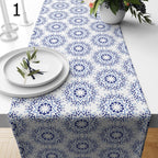 Islamic Blue Geometric Table Runner, Islamic Geometric Table Runner, Authentic Arabian Style Table Runner, Ramadan Karem Table Runners