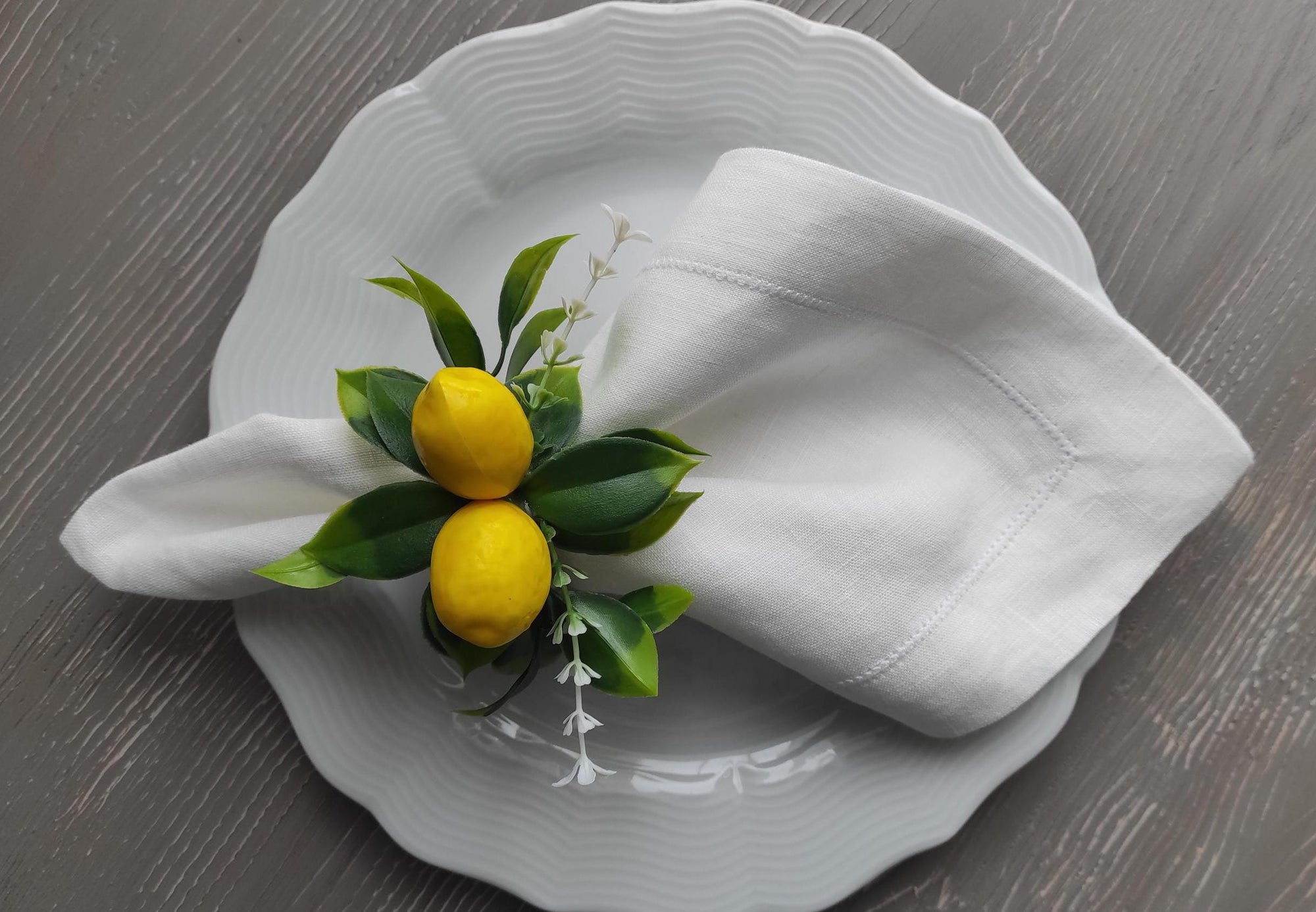 Lemon Napkin Ring, Artificial Lemon Napkin Ring, Citrus Table Decor, Farhmhouse Lemon Napkin Rings, Lemon Napkin Holders, Lemon Table Decor