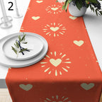 Valentine's Day Love Table Runner, Valentine's Day Table Runner,  Valentine's Day Tablecloth, Red Heart Runners, Love Table Runners