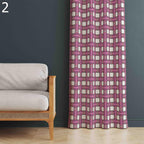 Mid Century Modern Curtains, 70s Curtains, Retro Blackout Curtain, 80s Retro Grommet Curtain, Pink Retro Abstract Print Drapes, Mod Curtains