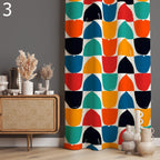 Retro Abstract Curtains, Mid Century Window Curtains, 70s Retro Blackout Curtain Panel, Mcm Grommet Curtain, Mid Century Modern Print Drapes