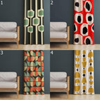 Mid Century Modern Curtains, 70s Inspired Curtains, Mod Blackout Curtain, Boho Modern Grommet Curtain, Retro Geometric Drapes