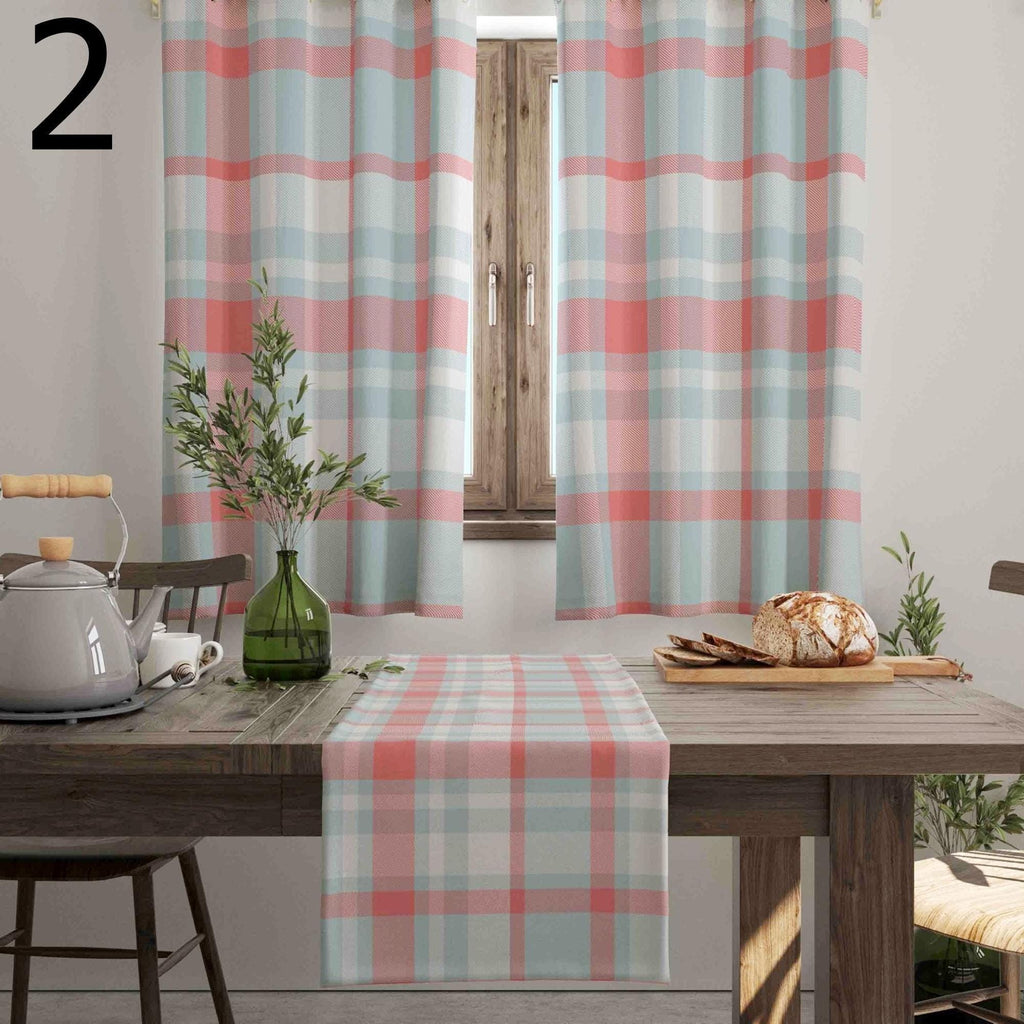 Kitchen Curtains, Kitchen Buffalo Check Window Curtains, Farmhouse Curtains Panel, Buffalo Plaid Kitchen Curtains, Printed Curtain