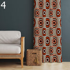 Ethnic Terracotta Window Curtains, African Print Curtain Panels, African Tribal Drapes, Colorful African Curtains, Ethnic African Curtain