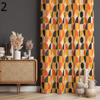 Retro Curtains, Mid Century Style Curtain, 70s Retro Window Curtains, Geometric Retro Abstract Curtains, Mcm Abstract Printed Curtain