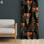 Southwestern Tribal Curtains, Aztec Boho Window Panels, Ethnic Geometric Prints Drapes, Boho Drape Panels