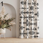 Southwestern Curtains, Rug Window Curtain Panels, Aztec Curtains, Geometric Pattern Printed Curtain, Western Printed Curtain